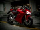 red sport motorcycle