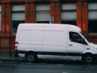 white passenger van bus
