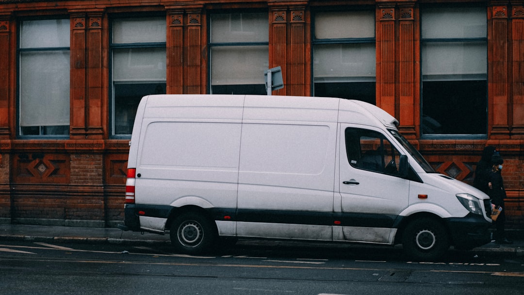 white passenger van bus
