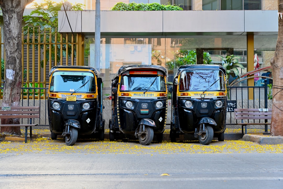 yellow auto rickshaw tuk tuk